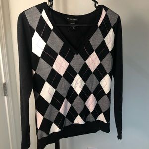 new york & company checkered sweater